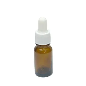 Amber Glass Serum Bottle White